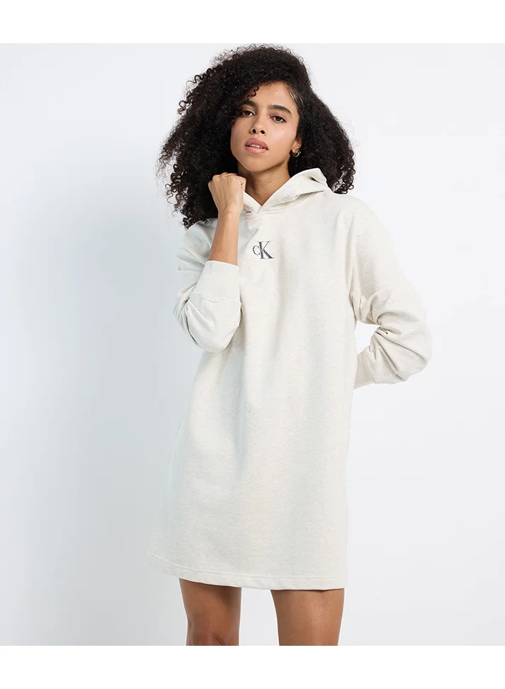 Logo Mini Dress With Hoodie